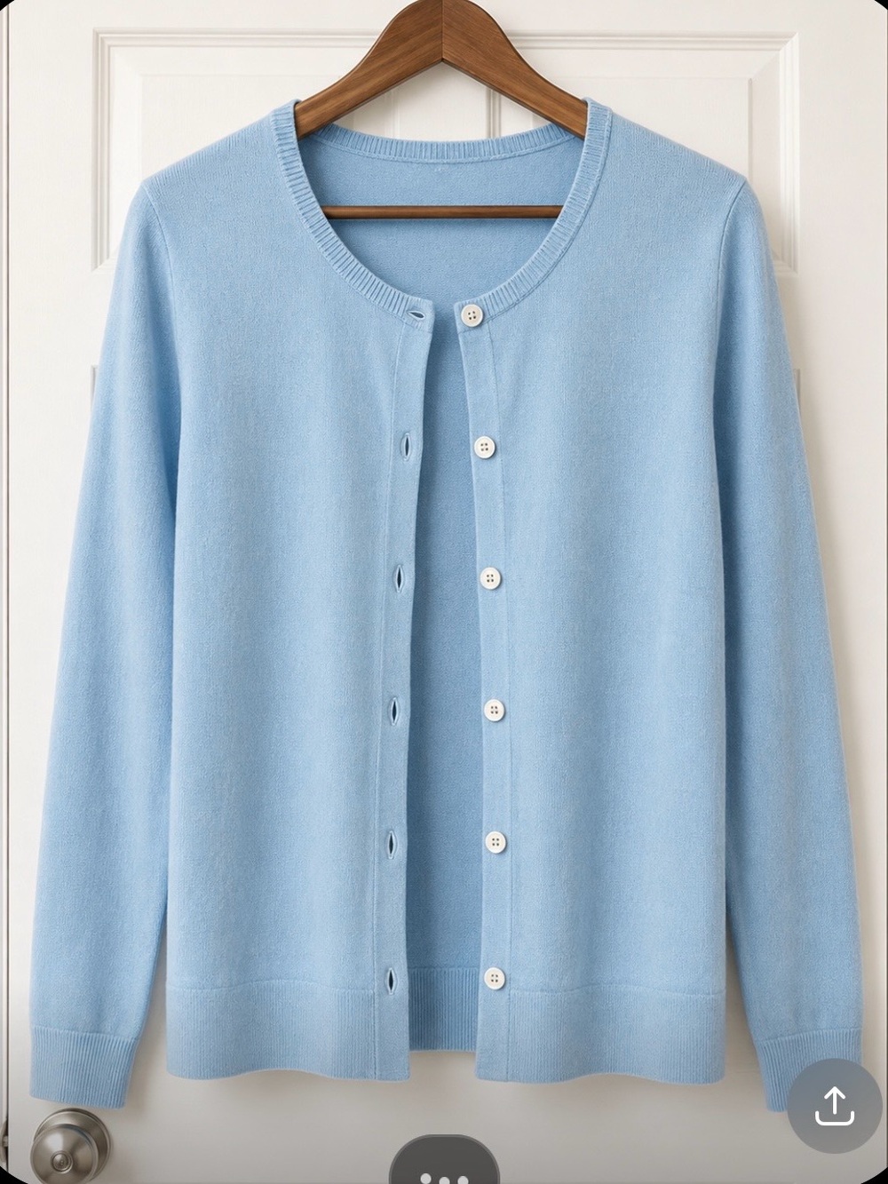 Lilly Pulitzer Blue Button-Up Cardigan